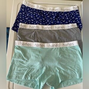 Hanes Premium Set of 3 Boxer Briefs Boyfriend Stretch-Cotton Underwear 2XL/9